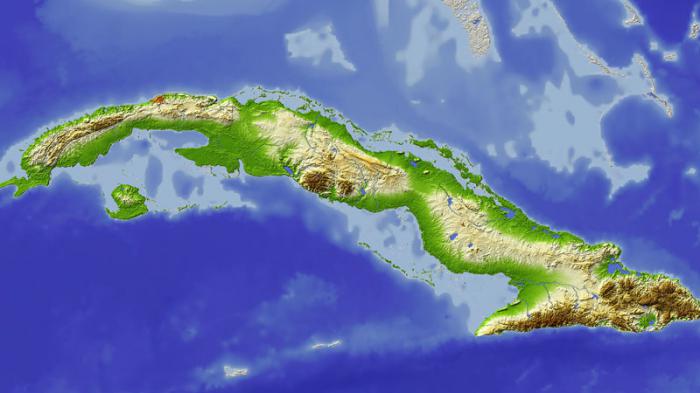 mapa hidrográfico cuba
