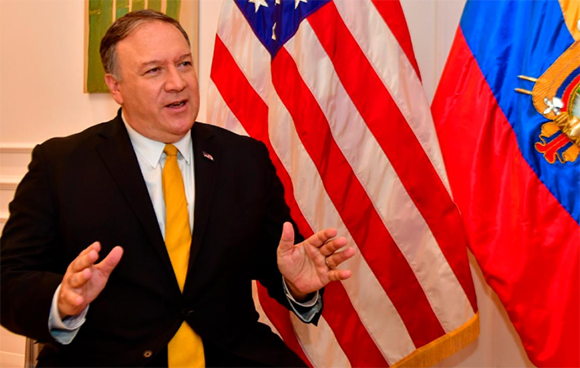pompeo en entrevista con el diario ecuatoriano el universo 580x368