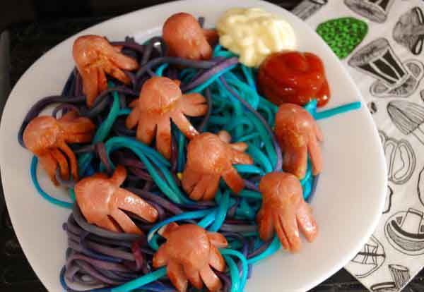 espaguetis de colores para niños 1