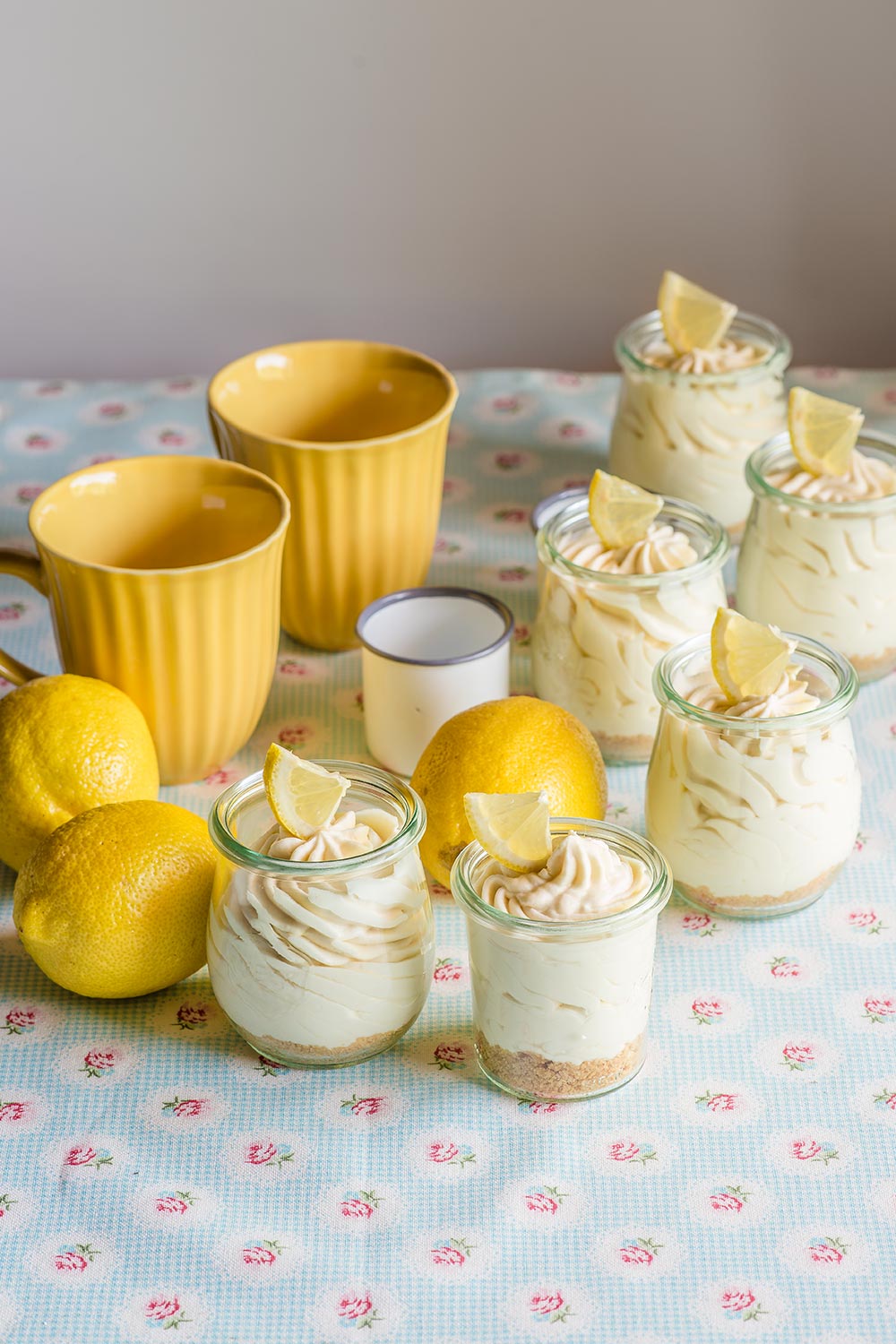 Mousse de cheesecake de limón en vasitos 1