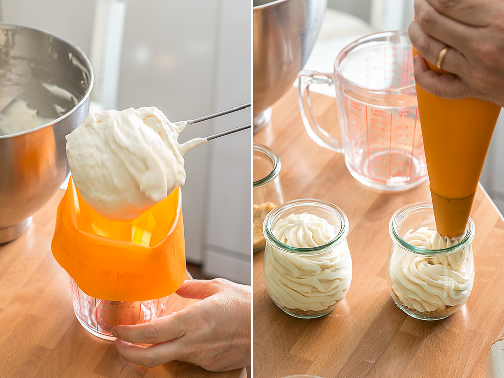 Mousse de cheesecake de limón en vasitos 5