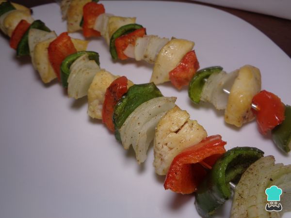 brochetas de pollo con verduras 1