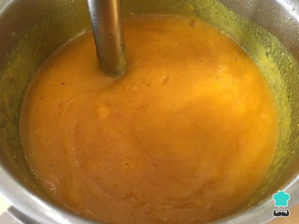 Crema de calabaza y zanahoria 6