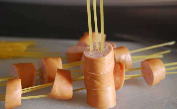 3 espaguetis para niños