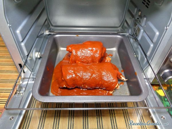 Lomo relleno enchilado al horno 13