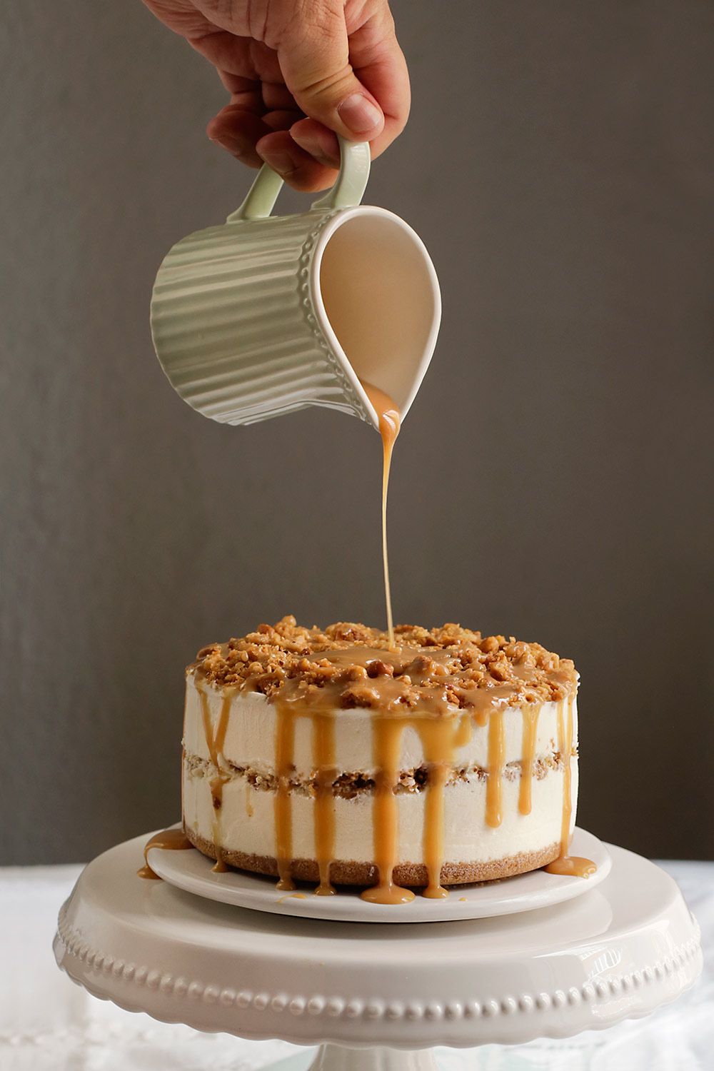 tarta helada de crujiente y caramelo 1