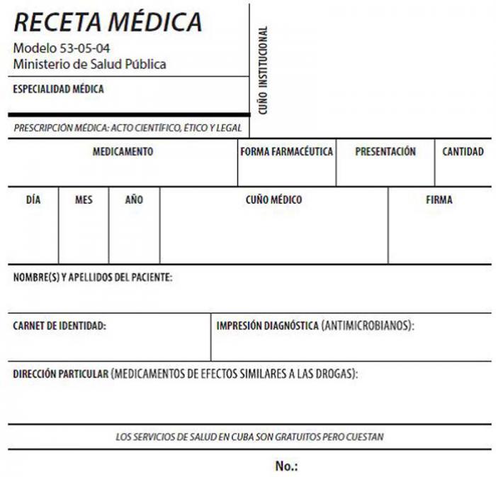 receta medica