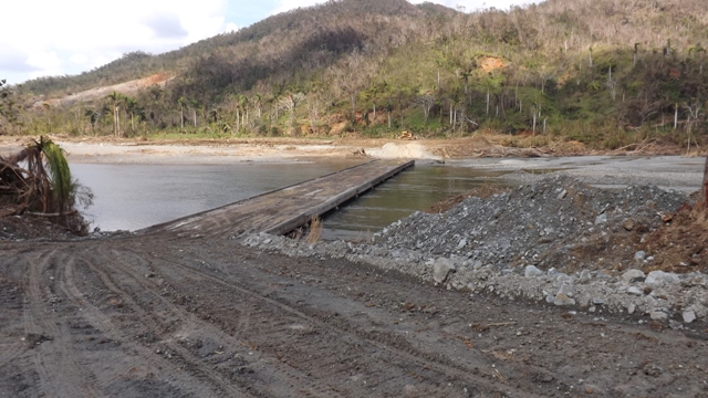 Puente desvió carretera