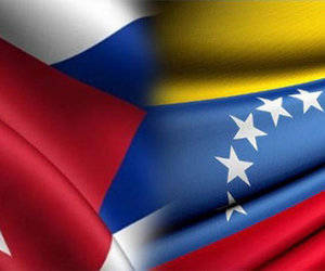 venezuela cuba banderas