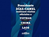 Inicia Presidente cubano gira oficial por Vietnam, China y Laos