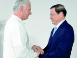 Recibió Díaz-Canel al Fiscal General de la República Popular China