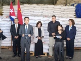 Recibe Cuba nuevo donativo de arroz de China