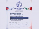 Consulado de Cuba en México moderniza plataforma de visado electrónico